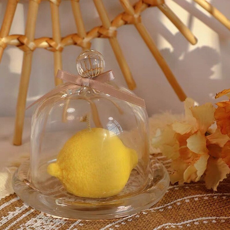 Lemon Candle Real Fruit Candle 100 Nature Soy Wax & Etsy