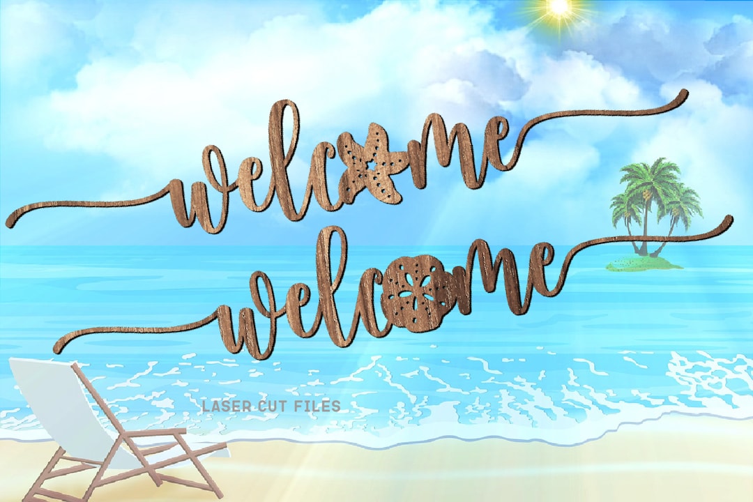 Beach Welcome Sign Svg - vrogue.co