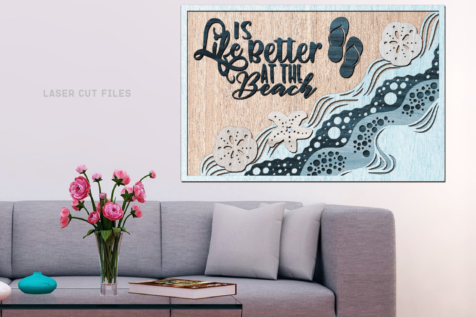 Buy Beach Sign SVG Laser Cut Files - Beach SVG - Flip Flop SVG - Beach ...