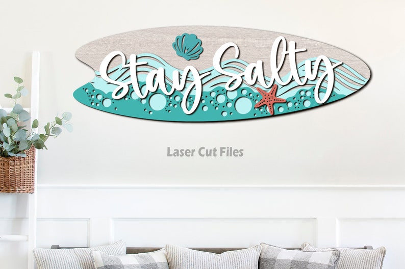 Surfboard Door Hanger SVG Laser Cut Files Beach SVG - Etsy Australia