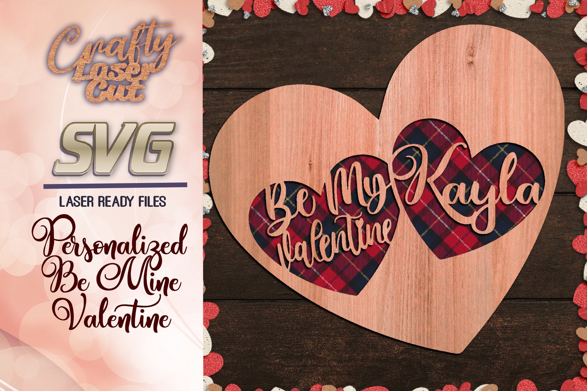 Personalized Valentines Day Be Mine Heart Svg Glowforge Files - Etsy Denmark