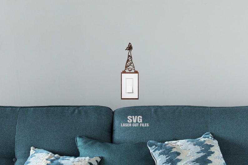 Sunflower Garden Gnome Light Switch Cover SVG Etsy