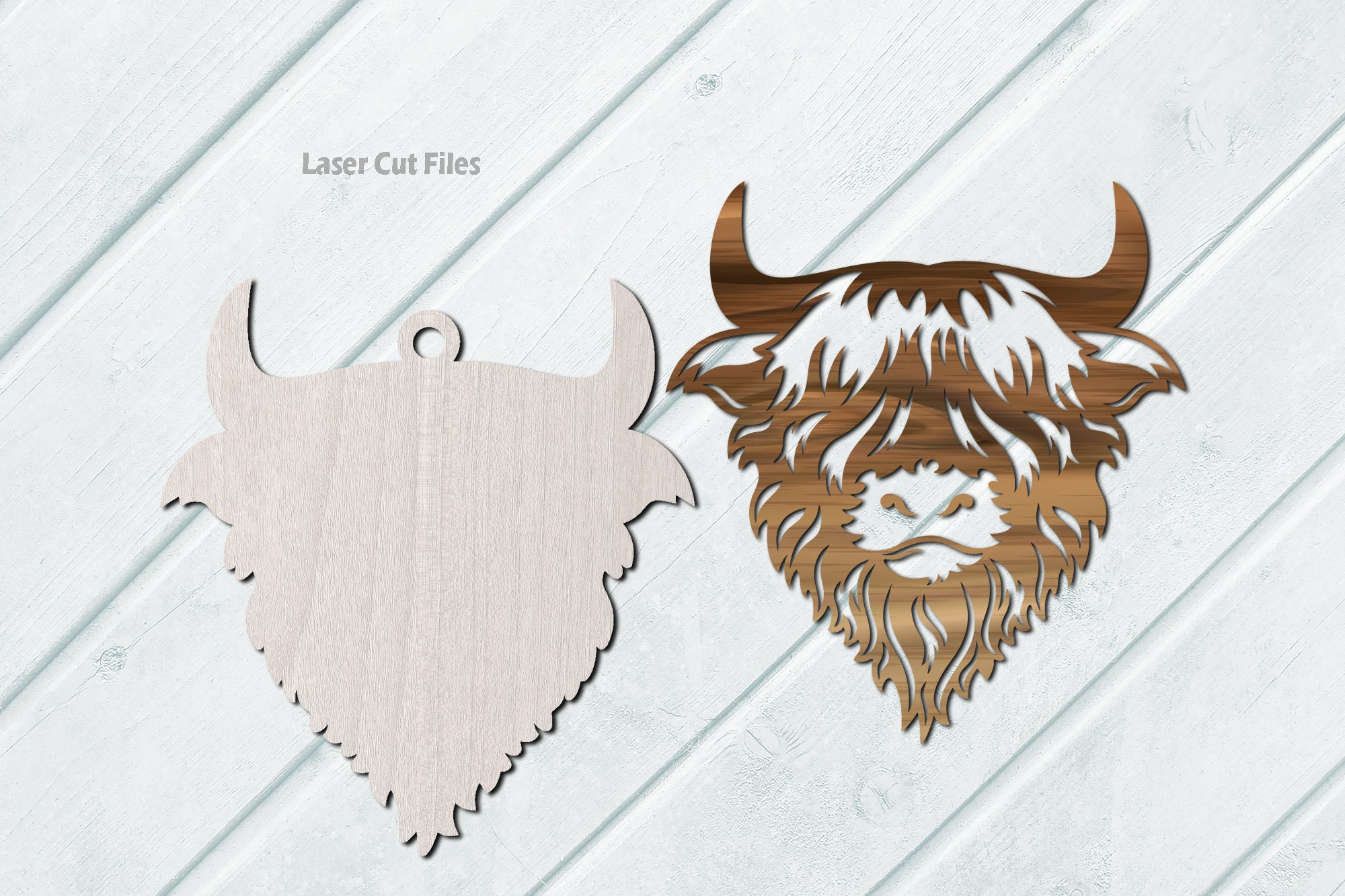 Pioneer Supplier & Creations Highland Cow Shaped Keychain