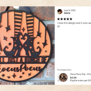 Hocus Pocus Door Hanger SVG - Laser Cut File - Witch SVG - Broom Svg ...