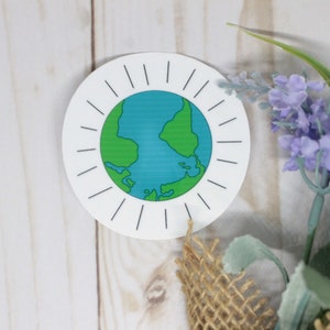 Earth Sticker, Earth Day Sticker, Planet Sticker, Space Sticker, Earth Day, Laptop Sticker, Save the Earth, Environment Sticker, Earth Art