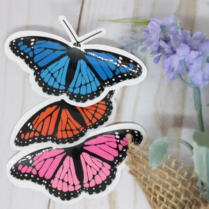 Butterfly Sticker, Butterfly Art, Butterfly Gift, Monarch Sticker, Pink Butterfly, Blue Butterfly, Orange Butterfly, Realistic Butterfly
