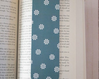 Snowflake Bookmark, Holiday Bookmark, Christmas Bookmark, Snow Bookmark, Reader Gifts, Gifts for Readers, Double Sided Bookmark, Bookmark