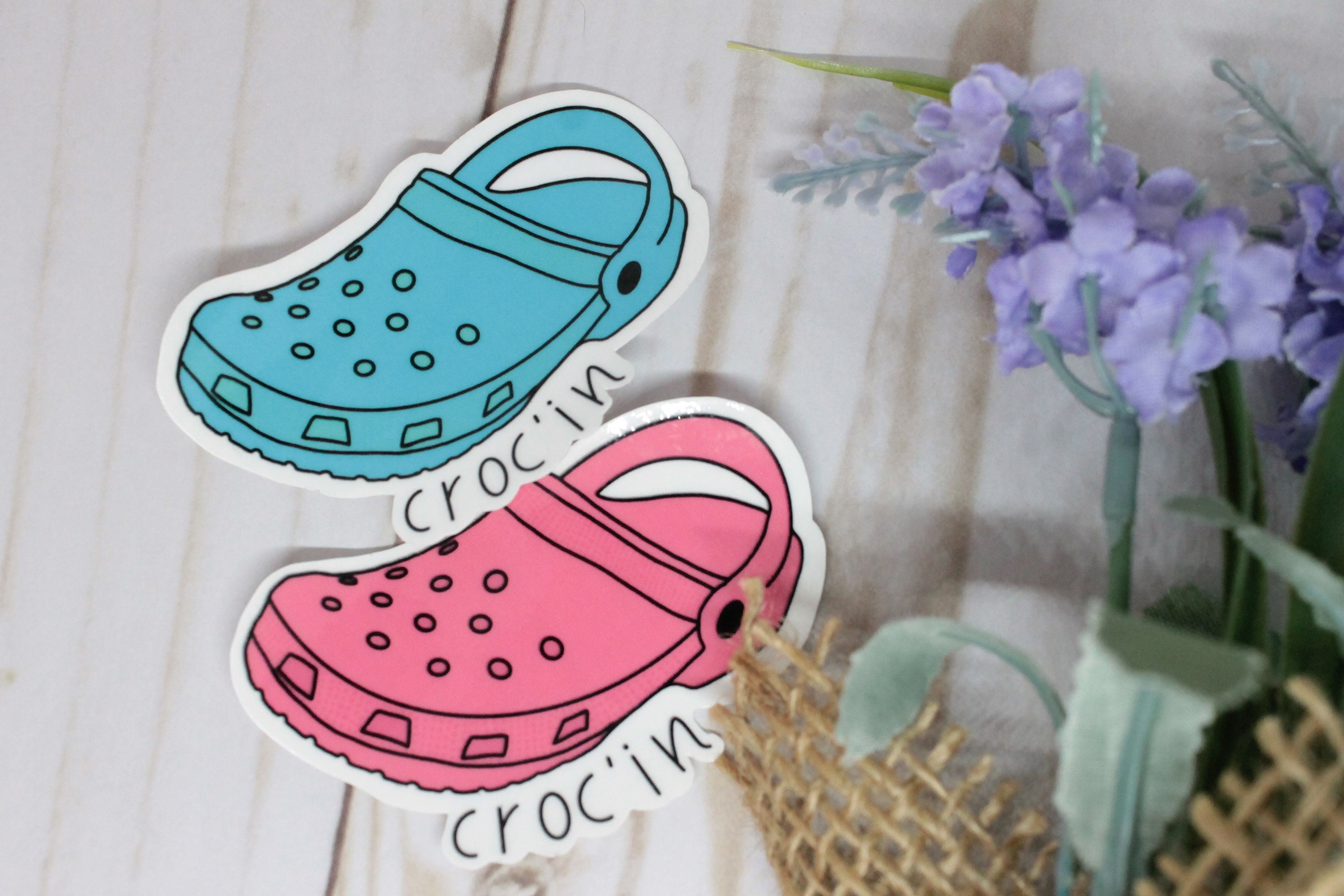 Blue Crocs Sticker Pink Crocs Sticker Croc'in Sticker - Etsy