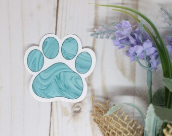 Blue Paw Print Sticker, Dog Lover Sticker, Pet Lover Sticker, Dog Sticker, Cat Lover Sticker, Dog Mom Sticker, Fur Mom Sticker, Pet Sticker