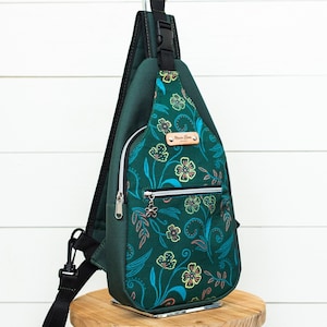 Women Waterproof Canvas Sling Backpack, Chest Bag, Backpack Purse, Daily Essential Sling Pack for Women, Travel Crossbody Bag