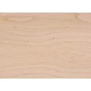 11.5"x19" 1/8" Maple Plywood | 3mm Maple Wood | Glowforge Ready | CNC Laser Woodworking Supplies | Natural | Unfinished