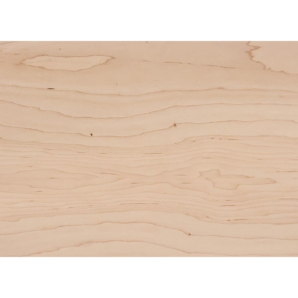 11.5"x19" 1/8" Maple Plywood | 3mm Maple Wood | Glowforge Ready | CNC Laser Woodworking Supplies | Natural | Unfinished