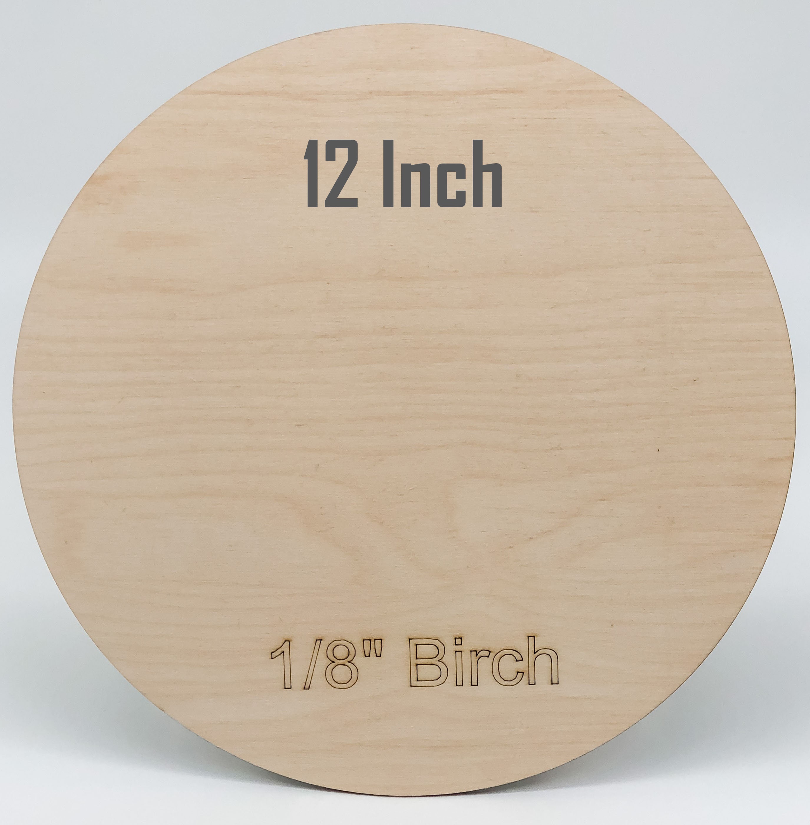 Pack of 12 Circles Round Wooden Blanks Birch Plywood 1/8 Round Birch Wood  Door Hanger Blanks Crafting Natural Unfinished 