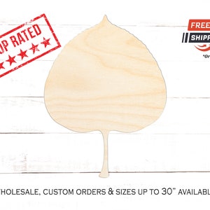 Aspen Tree Leaf Wood Cutout, Aspen Leaf Crafting Blanks, Unfinished Wooden Aspen Leaf Shape, Shape of Aspen Leaf Home Decor, Aspen Leaves