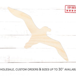Albatross Bird Wood Cutout, Albatross Bird Crafting Blanks, Unfinished Wooden Albatross Bird Shape, Albatross Bird Home Decor, Gooney Bird