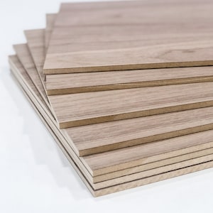 11.5&quot;x19&quot; 1/4&quot; Walnut Plywood | 6mm Walnut Wood | Glowforge Ready | CNC Laser Woodworking Supplies | Natural | Unfinished