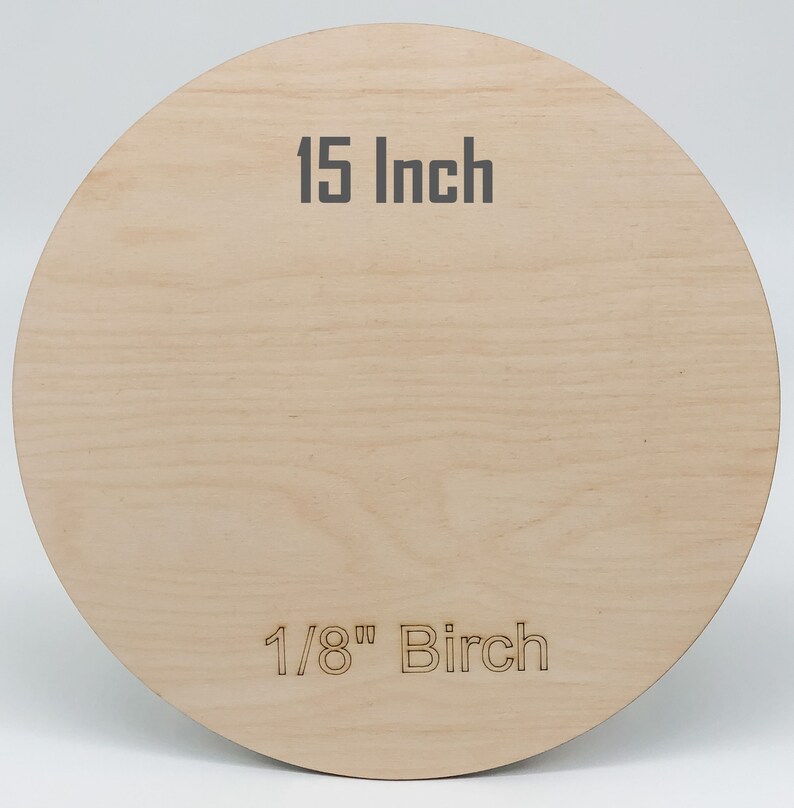 Pack of 15 Circles Round Wooden Blanks Birch Plywood Etsy