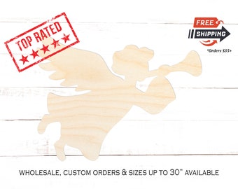 Christmas Angel Wood Cutout: Baltic Birch Crafting Blank