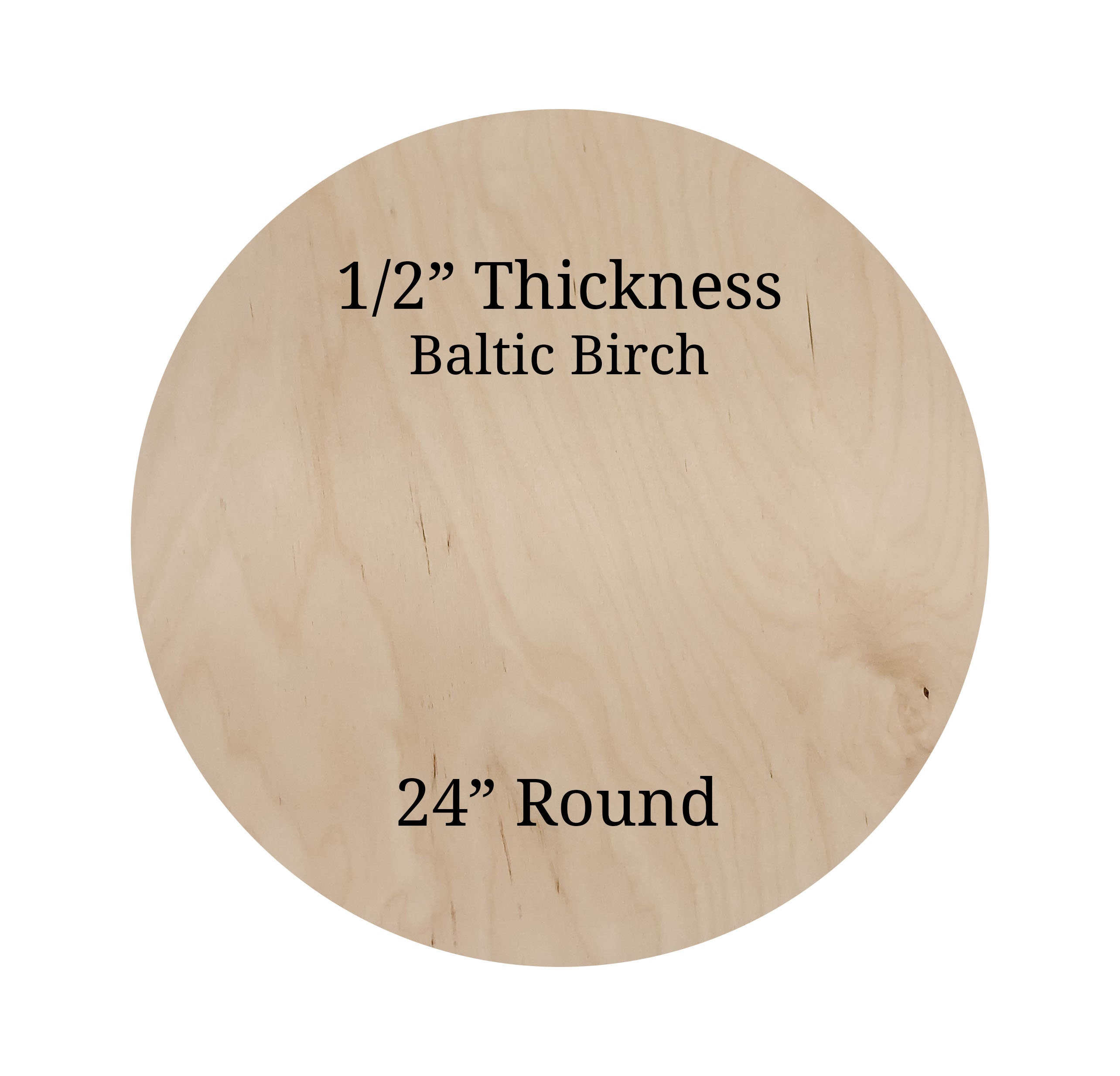 Plywood Rounds Pack of 24 Circles 1/2 Thick Etsy