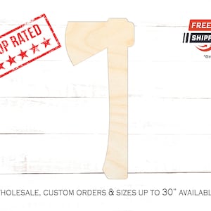 Tomahawk Axe Wood Cutout, Tomahawk Axe Crafting Blanks, Unfinished Wooden Tomahawk Axe Shape, Shape of Tomahawk Axe Home Decor, Axe Throwing