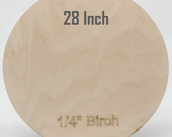 28" Baltic Birch Plywood Rounds: Unfinished Wood Circle Blanks