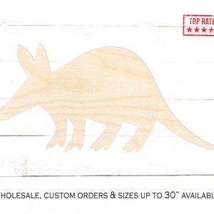 Anteater Cutout, Anteater Crafting Blanks, Unfinished Wooden Anteater, Shape of Aardvark Home Decor, Aardvark Wooden Cutout