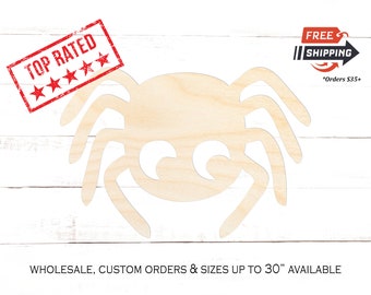 Unfinished Wooden Spider Cutout: Halloween Crafting Blanks