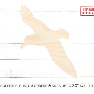 Albatross Bird Wood Cutout, Albatross Bird Crafting Blanks, Unfinished Wooden Albatross Bird Shape, Albatross Bird Home Decor, Gooney Bird