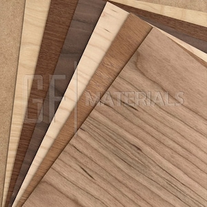 1/8&quot; Laser Wood Sample Pack, 3mm Glowforge Wood Sheets, Unfinished Plywood for Laser Cutting and Engraving, CNC Laser Ready Materials
