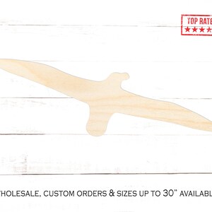 Albatross Bird Wood Cutout, Albatross Bird Crafting Blanks, Unfinished Wooden Albatross Bird Shape, Shape of Albatross Bird Home Decor