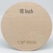 Pack of 18' Circles | Round Wooden Blanks | Birch Plywood 1/8' | Round Birch Wood | Door Hanger Blanks | Crafting | Natural | Unfinished 