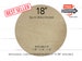 Plywood Rounds | Pack of 18' Circles | Round Wooden Blanks | Baltic Birch Plywood 1/4' | Birch Wood Circle | Door Hanger Blanks | Unfinished 