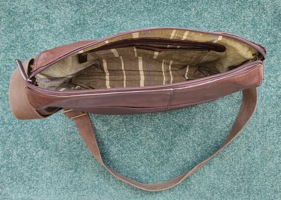 Hidesign Brown Leather Laptop Bag / Briefcase, ex… - image 5