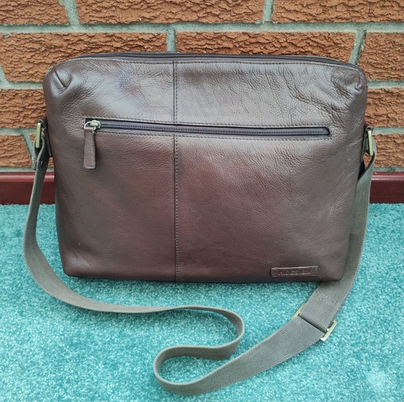 Hidesign Brown Leather Laptop Bag / Briefcase, ex… - image 1