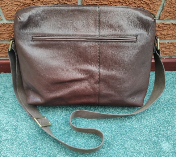 Hidesign Brown Leather Laptop Bag / Briefcase, ex… - image 2
