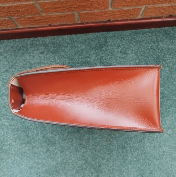Medium Brown / Chestnut Vintage Leather Briefcase… - image 4