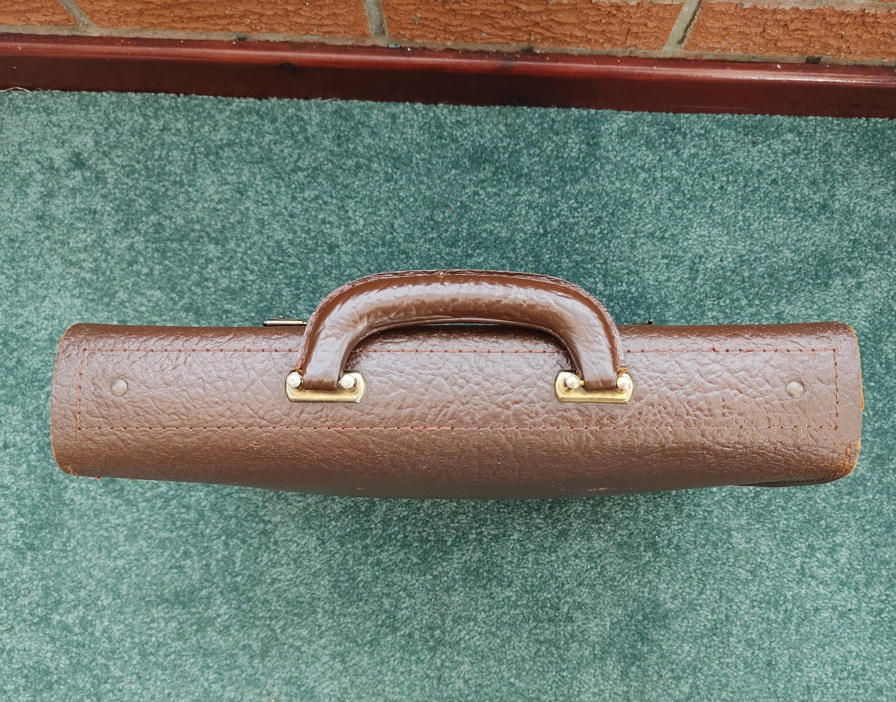 Vintage Brown Leather Briefcase; Full Grain; Classic English Style ...