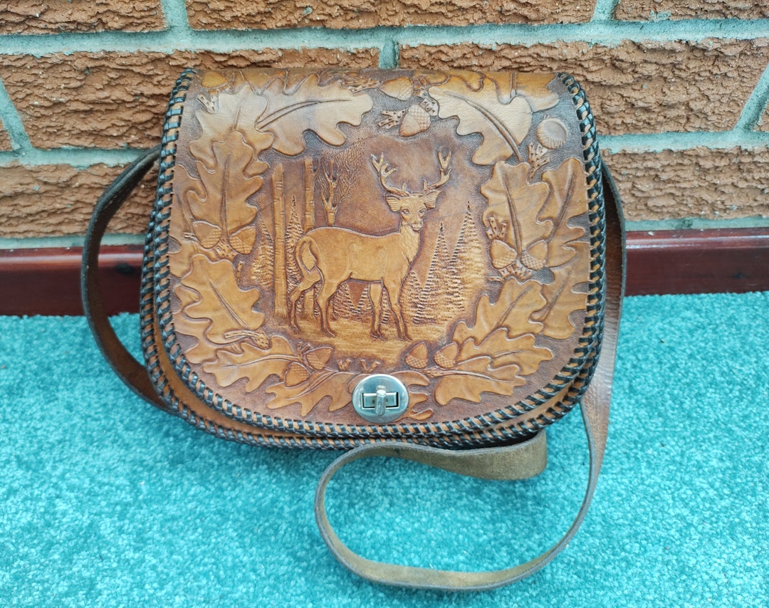 Handmade, Tooled Leather Shoulder Bag Etsy UK