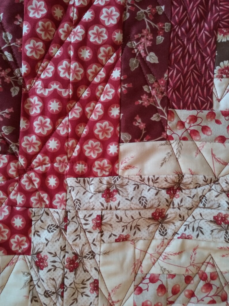 Curvy Log Cabin Quilt Etsy