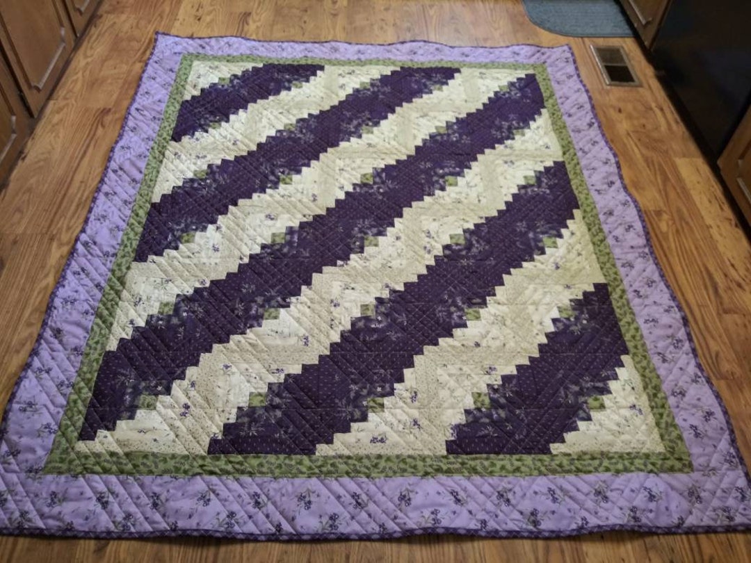 Curvy Log Cabin Quilt Etsy