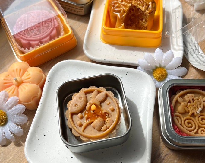 Featured listing image: Mini Mooncake Candle (in gift tin)