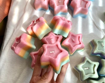 Pastel Star Candle
