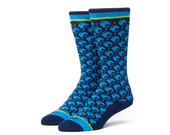 Race Horses | gray + blue options, for horse and racetrack fans, unique equestrian unisex sock | stays up nicely, great quality