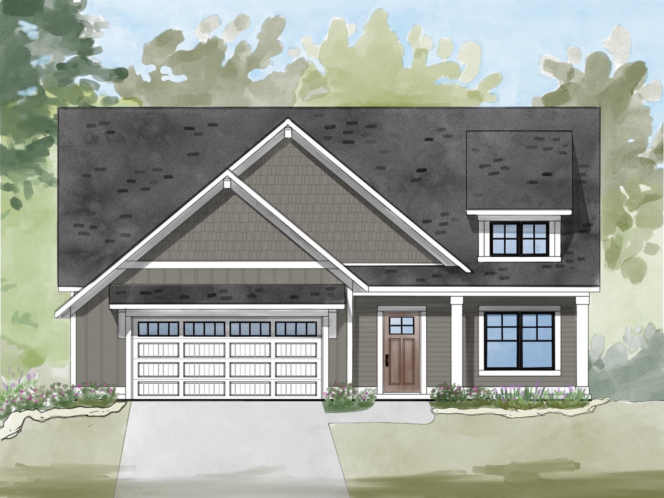 Prints Digital Custom Home Rendering Digital Prints Art & Collectibles ...