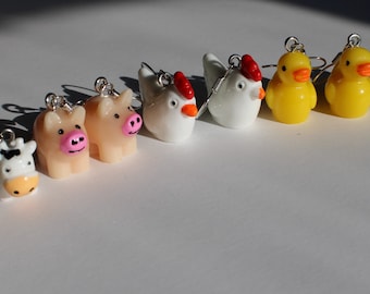Farm Animal Dangle Earrings