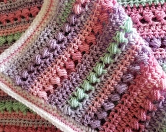 CROCHET PATTERN: Jelly Bean Baby Blanket