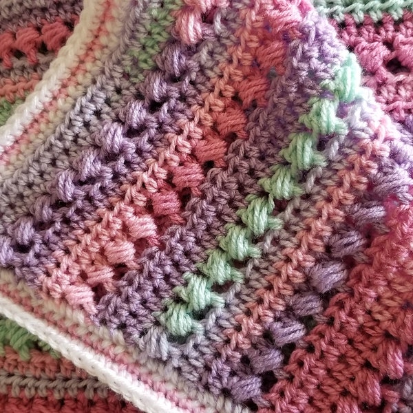 CROCHET PATTERN: Jelly Bean Baby Blanket