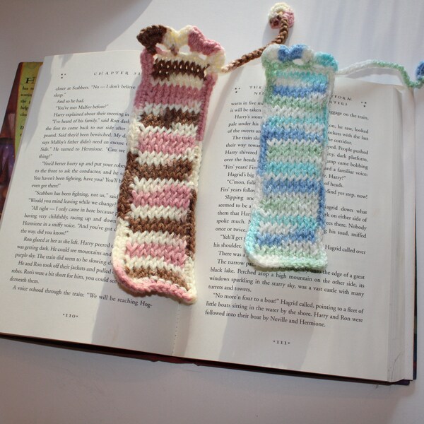 Knitted Bookmark Etsy