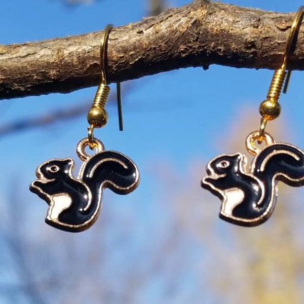 Little Squirrel Charm Earrings