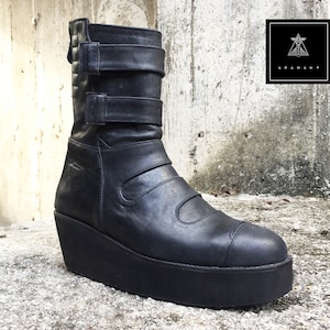 Arahant Troop Boot - Leather Boot - Handmade Shoes - Androgynous - Avant Garde Footwear (size 45 only)